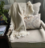 100% Cotton Throw Blankets – 50″ x 60″: Natural, Made in USA