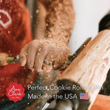 New Perfect Cookie Rolling Pin 3/8" for Even Thicker Cookies by Ann Clark, Made in USA