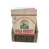 Claeys Old Fashioned Hard Candy Wild Cherry 6oz Bag, 12ct