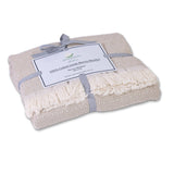 100% Cotton Patterned Throw Blankets – 58″ x 62″: Natural Diamond