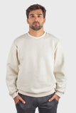 Fleece Crew Cream Sweatshirt 692CHCC Made in USA