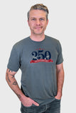 America's 250 Birthday Softtech T-Shirt Graphite by WSI Made in USA 753HLSSCA