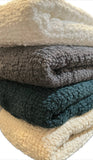 100% Cotton Throw Blankets – 50″ x 60″: Natural, Made in USA