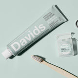 New: Davids premium toothpaste  /  peppermint 5.25oz Made in USA