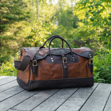 Sale: Bison Leather Sportsman's Duffel B-312 Made in USA