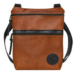 Sale: Bison Leather Traverse Crossbody Bag LB-507_BLK Made in USA