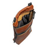 Sale: Bison Leather Traverse Crossbody Bag LB-507_BLK Made in USA