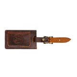 Heritage Leather Luggage Tag M-170_HER_LOGO Made in USA