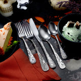New: Wicked & Wild - Halloween Flatware 45 Piece Set - Made in USA