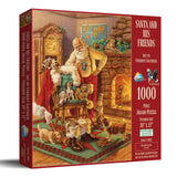 0396 Santa and His Friends 1000 pc Puzzle Made in USA