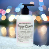 Champagne & Strawberries Aloe Vera Body Lotion 8oz. Made in USA