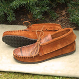 Women's Suede Ankle Moccasin American-Made by Footskin 1230-CFS
