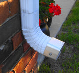 Stainless: 2-Pack 2x3 Downspout Shield for String Trimmer Protection, 2" X 3"  Made in USA