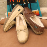 Sale: Women's Premium Rubber Sole Sheepskin Slippers Made in USA by Footskins 2200S-RS