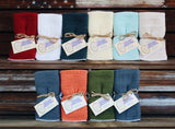 Cotton Kitchen Towel 2pk and Dishcloth 4pk USA Made by Country Cottons
