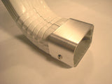 Stainless: 2-Pack 2x3 Downspout Shield for String Trimmer Protection, 2" X 3"  Made in USA
