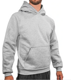 Grey Heavy Weight Fleece Hoodie by Made in USA