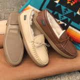 Sale: Women's Premium Rubber Sole Sheepskin Slippers Made in USA by Footskins 2200S-RS
