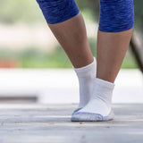 6-Pack Loose Fit Stays Up Cotton Casual Quarter Socks Made in USA by Extra Wide Socks